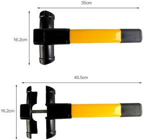 img 2 attached to 🔒 Ultimate Protection: Универсальный запорный устройство против угона рулевого колеса с полумесяцевидными ключами для грузовиков, автомобилей, внедорожников