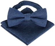 👔 stylish hello tie men's denim handkerchief: elevate your everyday look with this classic accessory logo