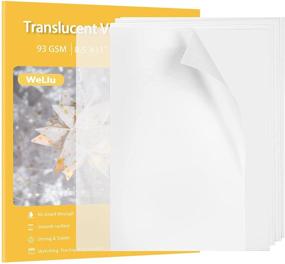 img 4 attached to 📄 Vellum Translucent Printable Sheets, 8.5x11 Inches