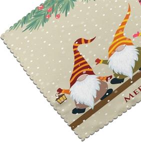 img 1 attached to Christmas Placemats Non Slip Heat Resistant Decoration