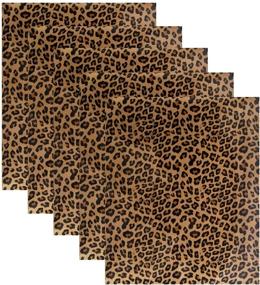 img 3 attached to 🎩 Craft Material: Leopard Print Transfer Hats