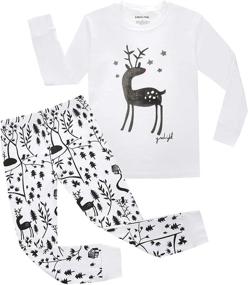 img 4 attached to AMGLISE Kids Cotton Pajamas Set - Boys & Girls PJS Toddler Sleepwear
