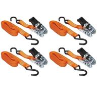 🔒 keeper 05505 ratchet tie-down 14ft x 1in, 400 lbs. wll, 4 pack – heavy-duty reliability & 1200 lbs. break strength logo