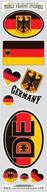 car chrome decals sts german deutschland logo