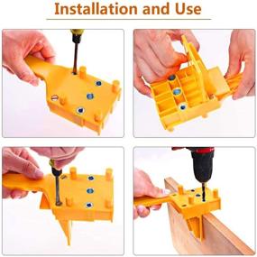 img 3 attached to 🔧 FUYUNXIN 41 Pcs Dowel Jig Guide Set for Woodworking - Straight Hole Doweling with Metal Sleeve, 6mm(1/4&#34;) 8mm(5/16&#34;) 10mm(3/8&#34;) Drill Bit Compatibility