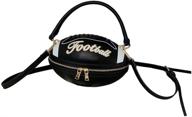 👜 women's football crossbody messenger shoulder handbags: stylish handbags & wallets logo