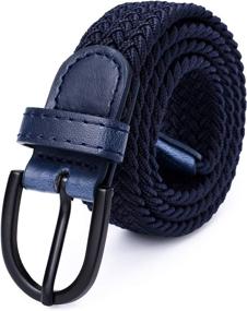 img 4 attached to Junior Braided Stretch Elastic X Small Boys' Accessories ~ Belts