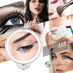 img 1 attached to 💡 Enhance Your Beauty Routine: Magnifying Mirror with Light - 10x Magnification, Lightweight, and Easy to Install