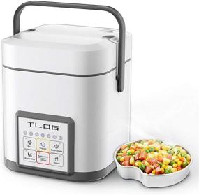 img 4 attached to 🍚 TLOG Mini Rice Cooker - 2 Cups Uncooked, 1.2L Portable Rice Cooker for Travel, Small Personal Rice Cooker for 1-2 People, Food Steamer and Multi-cooker for Brown Rice, White Rice, Soup, and Keep Warm Feature