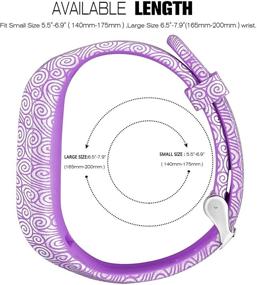 img 3 attached to 👾 SKYLET Replacement Bands for Garmin Vivofit 3 Vivofit JR JR.2 - Soft Silicone Bands with Secure Watch Buckle for Women and Men (No Tracker)