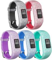 👾 skylet replacement bands for garmin vivofit 3 vivofit jr jr.2 - soft silicone bands with secure watch buckle for women and men (no tracker) logo