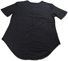 img 2 attached to 👕 LIWEIKE Hipster Sleeve Extended Solid Men's T-Shirts & Tanks for Stylish Apparel