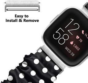 img 1 attached to ShunDee упругие браслеты для Fitbit Versa/Versa 2/Versa Lite и специального издания - Мягкие эластичные браслеты из ткани для женщин и мужчин | Совместимы с Fitbit Versa Versa 2