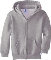 comfortable & stylish: russell 👕 athletic big boys' fleece full zip hoodie logo