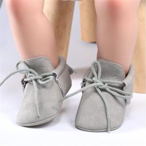 img 1 attached to Soft Sole Baby Loafers: Gender-Neutral Tassel Moccasins with Anti-Slip Soles for Infants and Toddlers