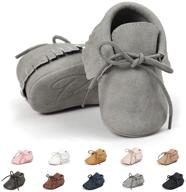 soft sole baby loafers: gender-neutral tassel moccasins with anti-slip soles for infants and toddlers logo