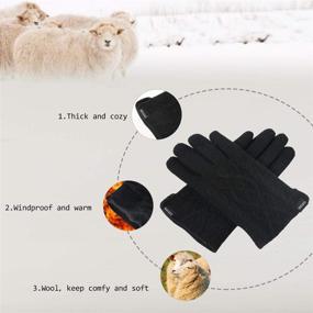 img 2 attached to 🧤 Men's Touchscreen Texting Winter Gloves - CACUSS Men's Accessories for Gloves & Mittens