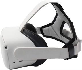 img 4 attached to 🎮 LICHIFIT Oculus Quest 2 VR Наушники Форменная головная повязка с поролоновой подушкой для улучшенного комфорта и стабильности.