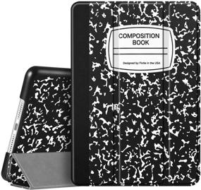 img 4 attached to Fintie iPad Case 10.2 Inch - Lightweight Slim Shell Cover with Auto Wake/Sleep - Composition Book Black