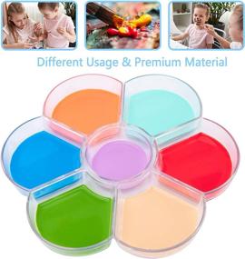 img 1 attached to 🎨 Transparent Painting Palettes - Premium 6Pcs, 7 Wells, Acrylic Oil Watercolor Art Canvas Painting Trays Holder for Kids Adults - GUCTOP Paint Palette, Ideal for Painters and Artists