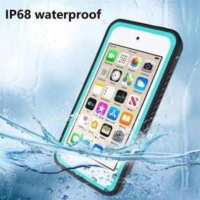 img 3 attached to 💦 Waterproof iPod Touch Case for iPod Touch 7th/6th/5th Generation - BESINPO Full Body Shockproof Dustproof Anti-Scratch Case with Built-in Screen Protector