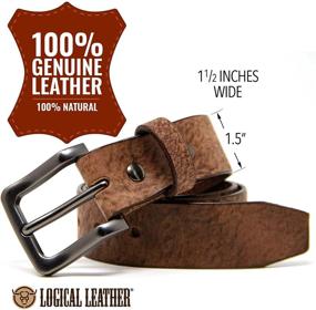 img 2 attached to 👔 Ultimate Chestnut Men's Belt: Sleek and Stylish Accessory for Men