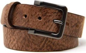 img 4 attached to 👔 Ultimate Chestnut Men's Belt: Sleek and Stylish Accessory for Men