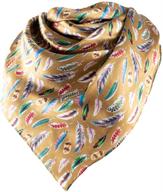 western large patterned bandana feather women's accessories in scarves & wraps logo