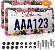 rose license plate frames aluminum logo