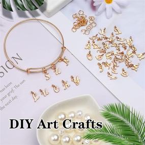 img 1 attached to 🔤 SANNIX 156Pcs/6 Sets Alphabet ABC Letter Charms A-Z - DIY Bracelet Necklace Pendants