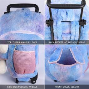 img 1 attached to 🦄 Versatile Funday Unicorn Backpack with Removable Wheels: Enhance Your Mobility in Style