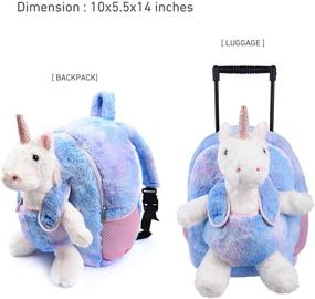 img 2 attached to 🦄 Versatile Funday Unicorn Backpack with Removable Wheels: Enhance Your Mobility in Style