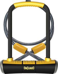 img 3 attached to OnGuard Double-Team PITBULL U-Lock and Cable: Ultimate Security in Black, 4.53 x 9.06-Inch