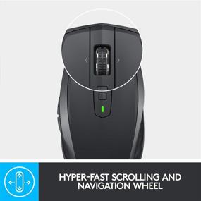 img 1 attached to 🖱️ Беспроводная мышь Logitech MX Anywhere 2S: Универсальная производительность на любой поверхности, Гипер-быстрая прокрутка, Перезаряжаемая батарея, Управление несколькими устройствами для компьютеров и ноутбуков Apple Mac и Windows (Bluetooth/USB) - Графит