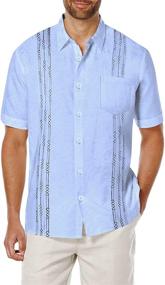 img 4 attached to 👕 COOFANDY Western Regular Fit Men's Clothing: Embroidered Sleeve Shirts