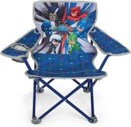 🪑 foldable camp chair pj masks - sturdy metal construction with easy open, cup holder, and carry bag - ideal for kids ages 3+ (601591-1soc) логотип