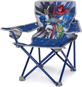 img 3 attached to 🪑 Foldable Camp Chair PJ Masks - Sturdy Metal Construction with Easy Open, Cup Holder, and Carry Bag - Ideal for Kids Ages 3+ (601591-1SOC)