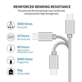 img 1 attached to 🔌 SDBAUX 2Pack Многоразовый USB Зарядный Кабель - Расклассывающийся 3 в 1 Адаптер Зарядки с Мини Типом C & Micro USB Разъемами - Совместим с Мобильными Телефонами, Планшетами - Универсальное Использование (1м/Серый)