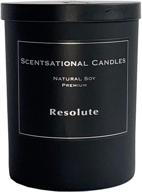 🕯 resolute black scensational candles logo