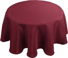 img 4 attached to 🍷 Burgundy Biscaynebay Textured Tablecloths with Enhanced Resistance