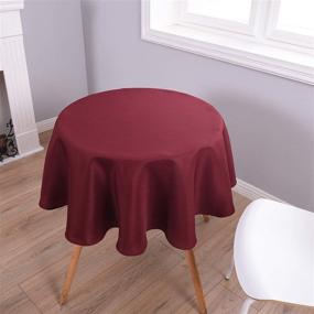 img 3 attached to 🍷 Burgundy Biscaynebay Textured Tablecloths with Enhanced Resistance