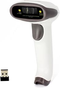 img 4 attached to 💻 Symcode USB Wireless Barcode Scanner - Handheld Laser Barcode Reader (2.4GHz Wireless & USB2.0 Wired) with Receiver Storage up to 10000 Codes