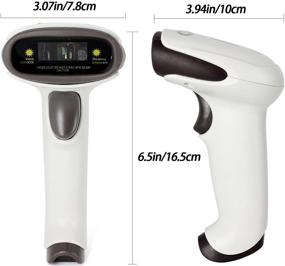 img 1 attached to 💻 Symcode USB Wireless Barcode Scanner - Handheld Laser Barcode Reader (2.4GHz Wireless & USB2.0 Wired) with Receiver Storage up to 10000 Codes