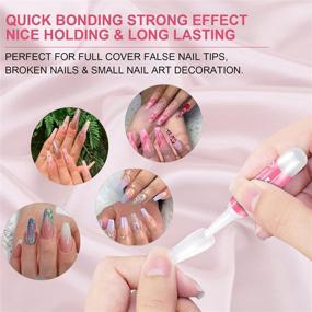 img 1 attached to 💅 Nail Glue - MEKK Nail Glue for Acrylic Nails | Long-Lasting Professional Nail Tip Glue | Super Bond Adhesive for Press on Nails | False Nail Tips Glue 0.07OZ/PCS (12PCS)