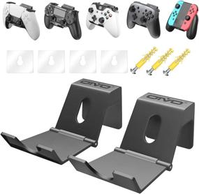 img 4 attached to 🎮 OIVO Controller Wall Mount Holder for PS5/PS4/Xbox Series/One/S/X/Elite, Nintendo Pro - 2 Pack: Sturdy Wall Hanger with Foldable Design for Game Controller and Headphones