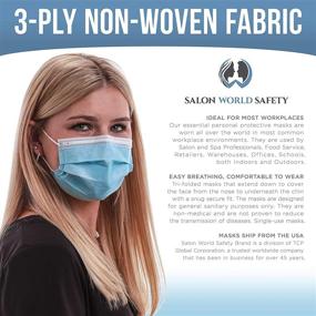 img 1 attached to 🎭 TCP Global Salon World Safety - Breathable Disposable PPE Face Masks for Enhanced Safety