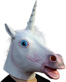 img 4 attached to 🦄 Unleash Your Imagination with the CreepyParty Novelty Halloween Costume Unicorn