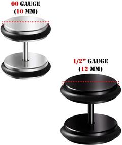 img 3 attached to BIG GAUGES Anodized Piercing Illusion Women's Jewelry in Body Jewelry