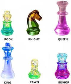 img 2 attached to 🎲 Crafting Fun on the Go: 6 Pcs Chess Resin Mold for DIY 3D Chess Crystal Epoxy Casting - Perfect for Family Parties and Travel Games