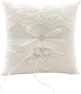 💍 premium betaulife ivory wedding ring pillow - r17 | elegant ring bearer cushion for wedding party logo